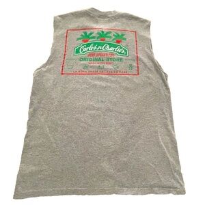 Vintage Carlos' n Charlie's Original Store Cozumel, Mexico Men's Tank Top Size L